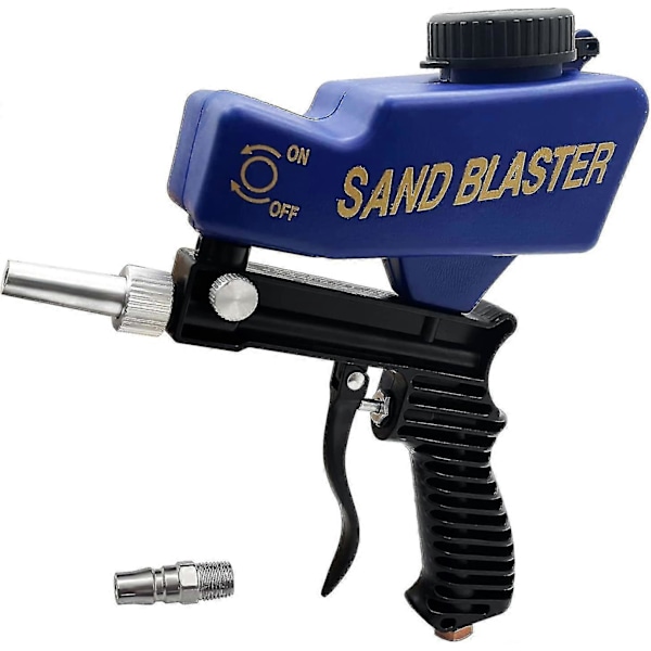 Blästersats - Blästerverktyg för att ta bort färg, fläckar, rost och rengöra ytor (Blå)