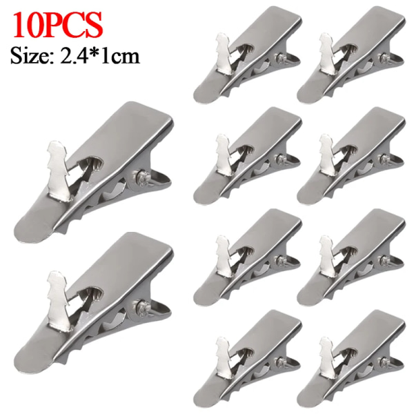 5/10 st 14cm Glitter Julstjärna Jul Konstgjorda Blommor med Klämmor DIY Julgransprydnader Krans Öppen Spis Dekorationer Silver Clip (10pcs)