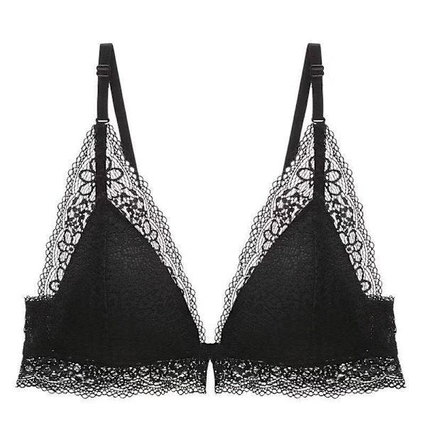 Sexet blonde BH uden bøjle, samlende frontspænde, justerbar Red 38/85C