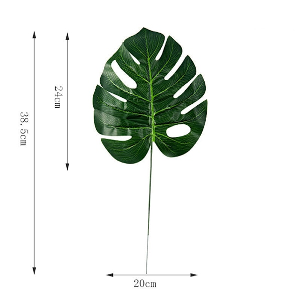 Yksiosainen monstera keinotekoiset kasvit muoviset trooppiset palmunlehdet kodin puutarhan koristetarvikkeet valokuvaus koristeellinen LY Large Monstera