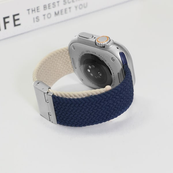 Urrem til Apple Watch iWatch 38/40/41mm - s10-42mm delt spænde stjerneskær mørkeblå