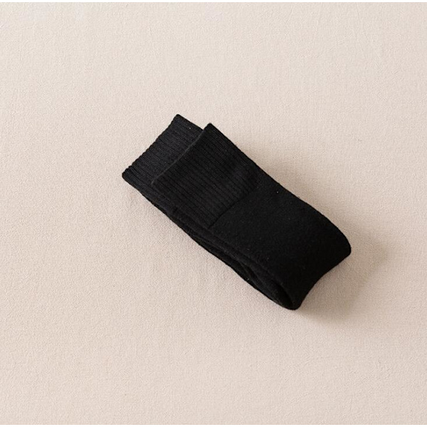 Mote Tykke Lårhøye Sokker Kvinner Solid Lange Strømper Varme Ull Høye Knesokker Femme Benstøvler Calcetines Medias dark gray One Size