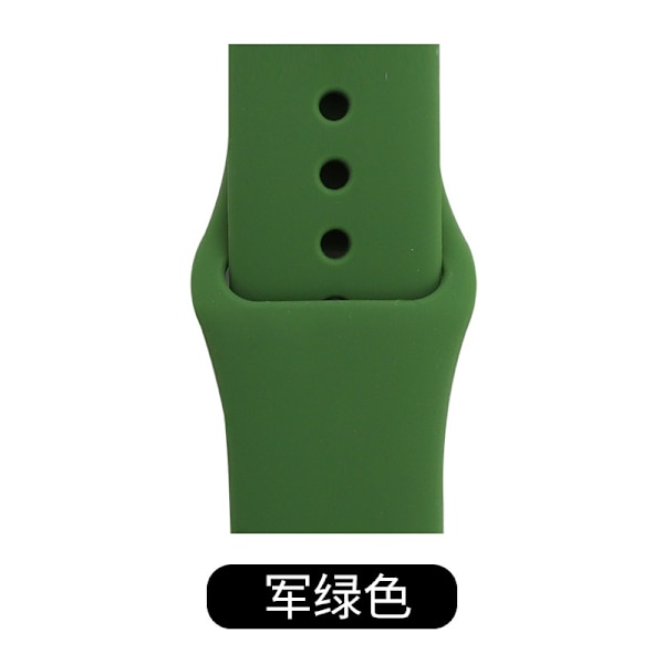 Kellon ranneke Apple Watch iWatch 38/40/41/42 S10 ML pitkä armeijanvihreä
