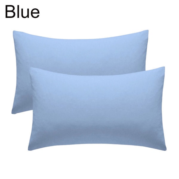 50x70cm 2st Mjuka Enfärgade Kuddfodral Örngott Hem Soffa Stol Dekor Heminredning Blue