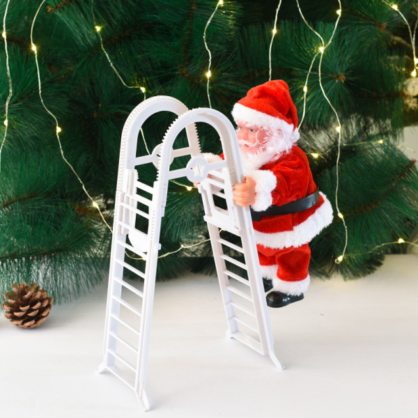 Juledekoration Elektrisk Stige Julemand Klatring Perler Julemand Børnegave Butikscenter Red double ladder
