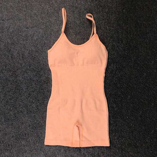 Yoga Sæt Trænings T-shirts Sportsbukser BH Fitness Løb Sports Sæt Til Kvinder orange-BB L