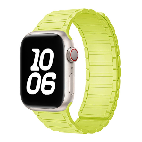 Kellon ranneke Apple Watch iWatch S10 42mm fluoresoiva vihreä