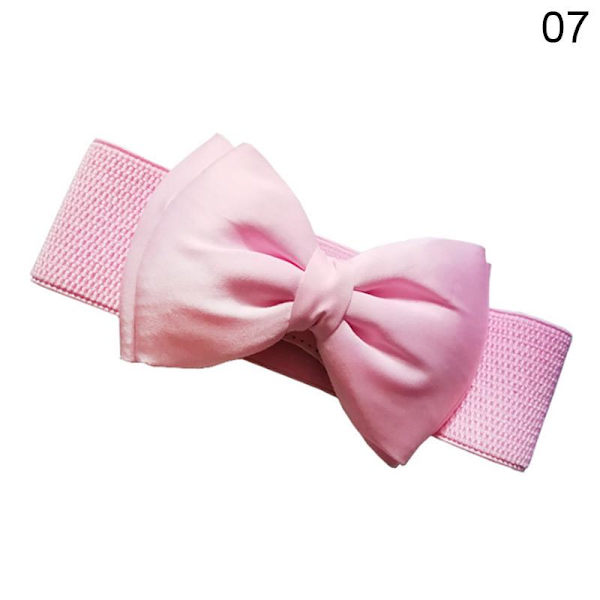 Dambälte Lång Sektion av Cirkeln Mjukt Läder Rosett Kroppsformande Band Breda Bälten Rose red