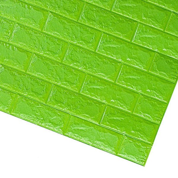 Vandtæt, 3D murstens tapet LxH 70 x 7cm / C10-Mursten-Grøn LxH 70 x 7cm / C10-Brick-Green