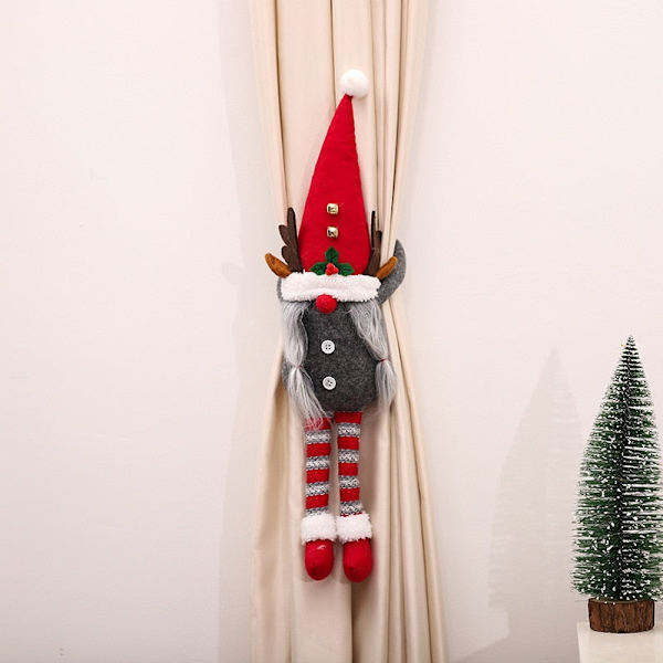 Joulukoriste Verhonpidike Hyvää Joulua Koristeet Kotiin Koristeet Joulupukki Jouluverho Noel Kodin Sisustus bian zi