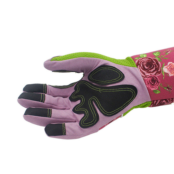 Hagehansker for kvinner, hagearbeid, arbeidsbeskyttelse, slitesterke, anti-kutt, anti-stikk, trimhansker Pink Average size
