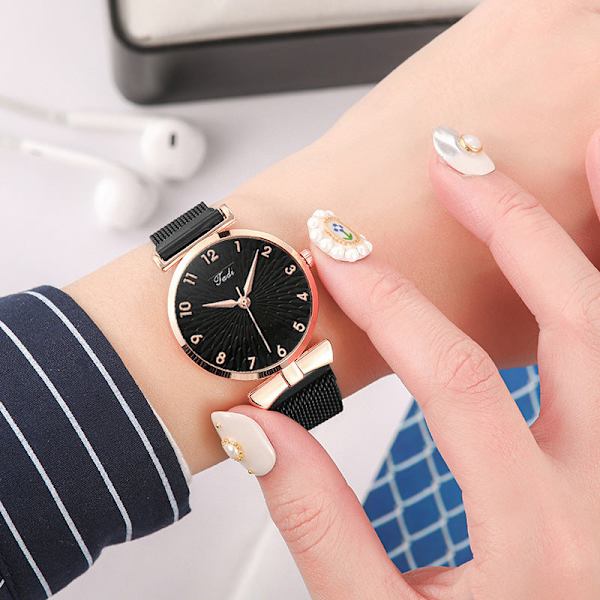 Damklocka Mode Lazybones Armband Damklocka Koreansk SOLROS Damklocka White