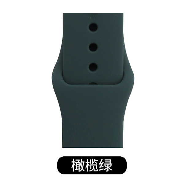 Klockarmband för Apple Watch iWatch 42/44/45/46/49mm SM Standard Olivgrön