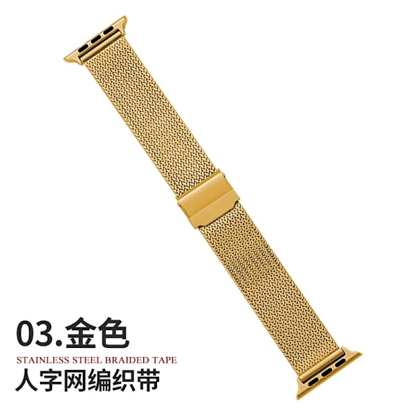 Klockarmband för Apple Watch iWatch för 42-44-45-49mm guld
