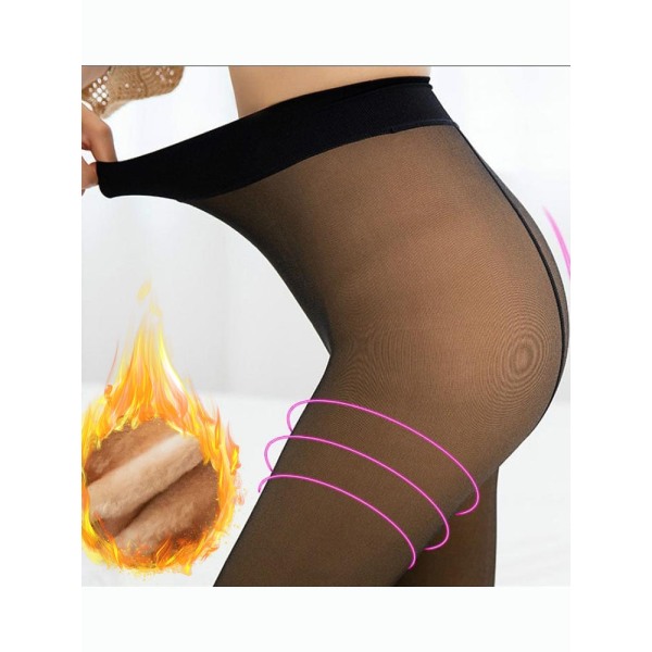 Talven lämpimät sukkahousut naisille, superjoustavat mustat slim-sukkahousut naisille, rento muoti, plus velvet, paksut sukkahousut Without Feet-Gray 220g