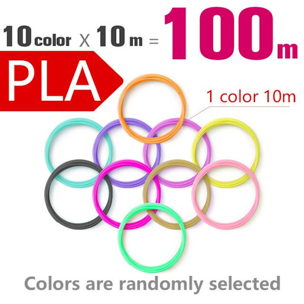 DIY 3D-kynä lapsille, 3D-tulostuskynät piirustuskynät PLA-filamentilla, uutuuslahja lapsille syntymäpäivä- ja joululahjaksi PLA Filagment 100m filament