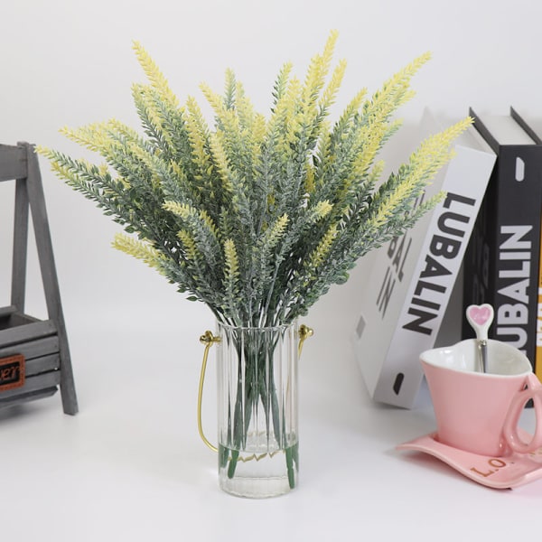 Kunstige blomster, kuldebestandig lavendel og brudeslør, 6 stiler, romantisk Valentinsdag bryllupsdekorasjon, evig blomstergave JY0030-D