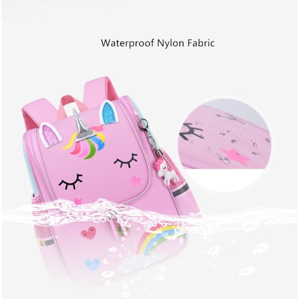 Skoletaske lille pige skoletasker børn sød skoletaske dyr lille rygsæk student penalhus børnehave rygsæk Pink Cat Backpacks