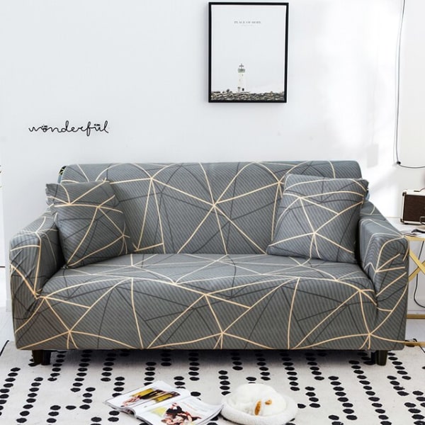 Joustavat narukuvioiset sohvanpäälliset olohuoneeseen, venyvät kulmasohvan päälliset 1/2/3/4-istuttavalle sohvalle color 14 1-seater 90-140cm