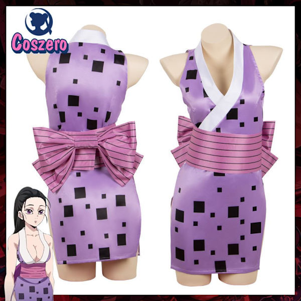 Anime Demon Slayer Suma Hinatsuru Makio Uzui Tengen Koners Uniform Kjole Entertainment District Arc Cosplay Kostumer til Kvinder Makio L