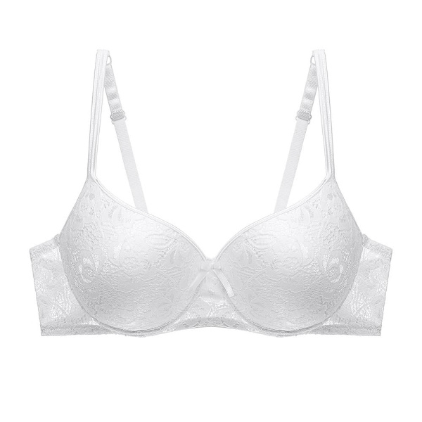 Artdewred Sexig Push Up BH Plus Size Dam BH Behå Plunge Underkläder BH:ar För Kvinnor Underkläder White 90B