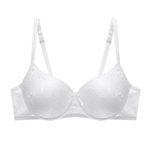 Artdewred Sexig Push Up BH Plus Size Kvinnor BH BH Plunge Underkläder BH för Kvinnor Underkläder White 95C