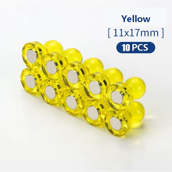 10 st Trycknålar Kontor häftstift Starka Neodymmagneter Konmagneter Supermagnet anslagstavla Schack Magnetiska trycknålar 10pcs crystal 21X15