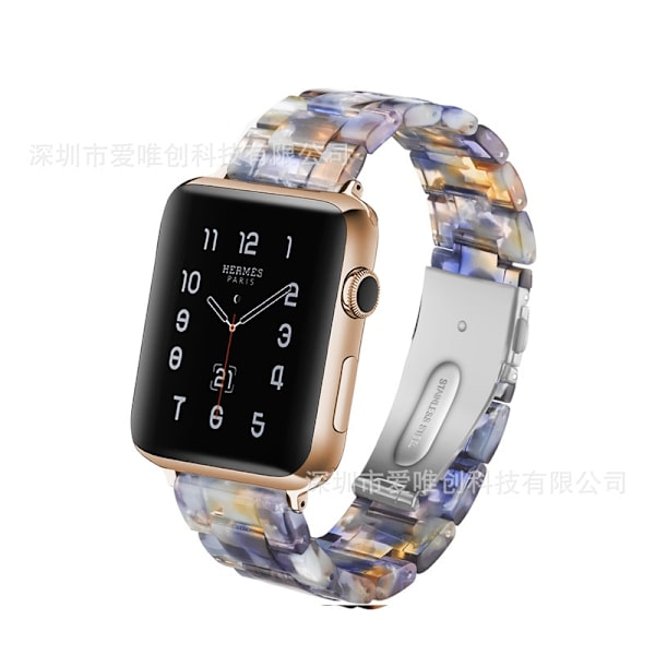 Klockarmband för Apple Watch iWatch 38/40/41mm 2. Blue Ice Ocean