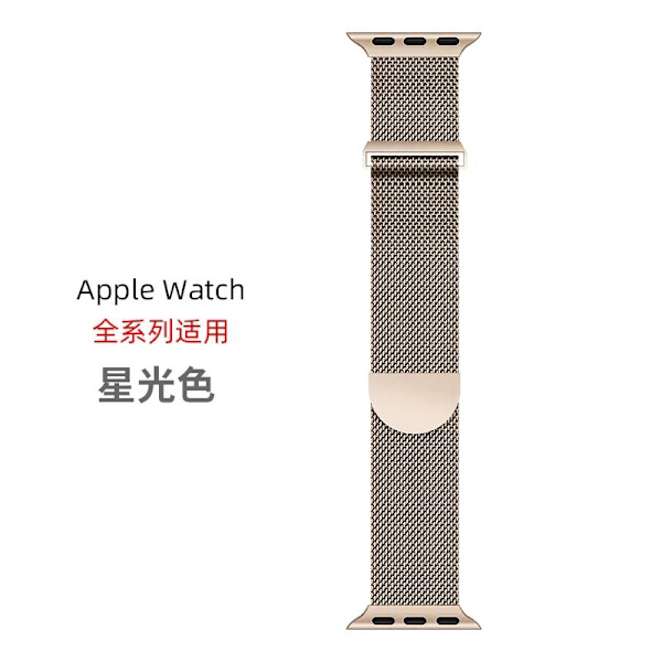 Urrem til Apple Watch iWatch til 1-9 generationer: 38-40-41mm/s10 42mm 05 Stjerneskær