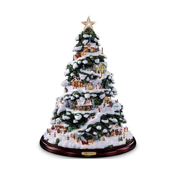 Joulukuusen ikkunatarrat Pyörivä veistosjuna Koristelu Joulukoristeet Talvikodin sisustus 2023 Navidad as picture12 20x30cm