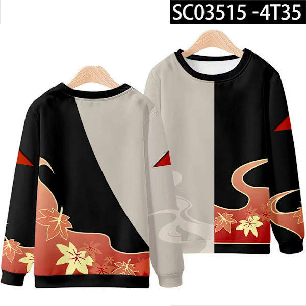 Genshin Impact Kaedehara Kazuha Cosplay Huppari Naiset Miehet Harajuku Collegepaita Katumuoti Hip Hop Villapaita Hupullinen Takki Päällysvaatteet 015 4XL