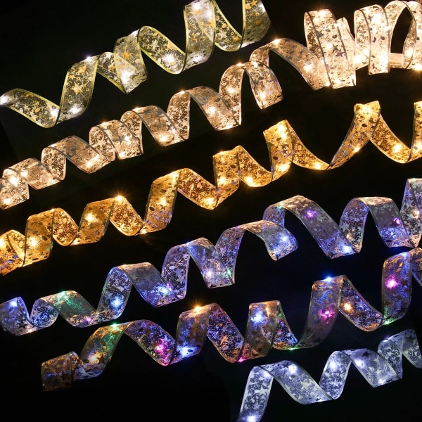 Jouluinen nauhavaloketju Hyvää Joulua Koristeet Kotiin 2023 Joulukoriste Joululahjat Uusi Vuosi 2024 Gold warm light 2M 20LED