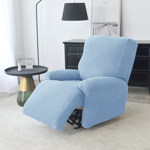Polar Fleece Vaskbart Avtakbart Delt Lenestoltrekk Sklitrekk Hund Katt Kjæledyr Enkeltsete Sofa Lazy Boy Lenestol Sofatrekk A7 Recliner Cover