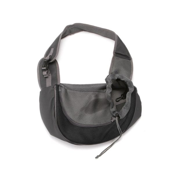 Udendørs Rejse Kæledyr Hvalp Bærer Hunderygsæk Skuldertasker Mesh Oxford Enkelt Komfort Sling Håndtaske Tote Pung hund Black L