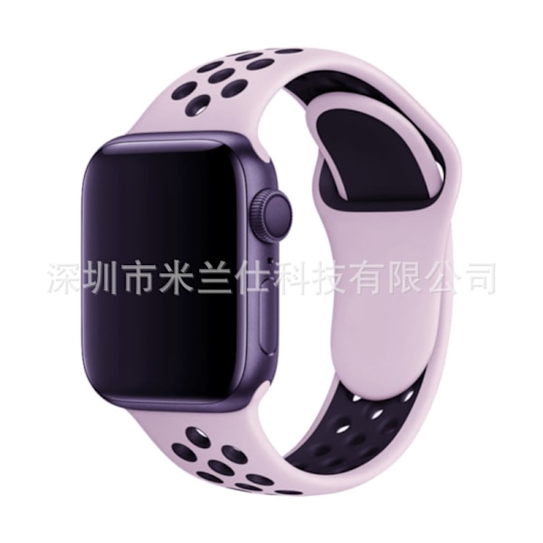 Klockarmband för Apple Watch iWatch 38/40/41/42mm-S10 Extended Size ML Code 37 Dune med Svart