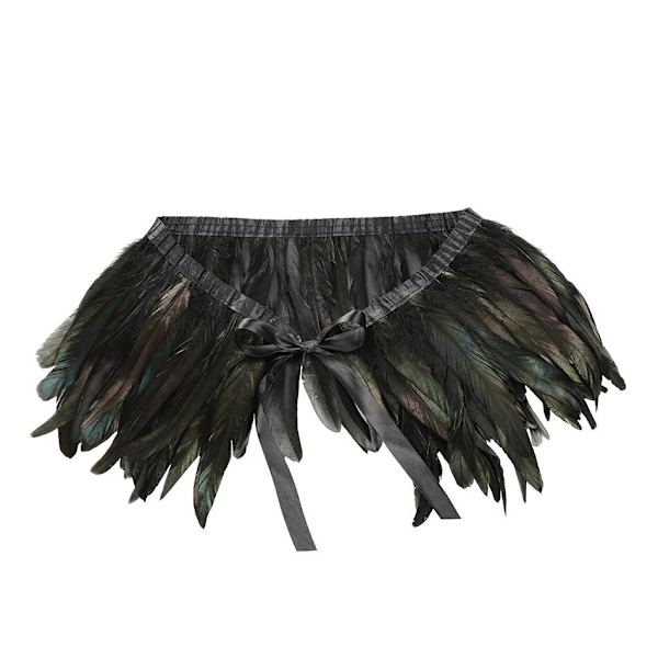 Disney Maleficent Djävulsk Drottning Tutu Cosplay Kostym Halloween Flickor Maskerad Fjäder Vingar Kungliga Barn Utklädningskläder 8pcs Black witch C 2-3Y