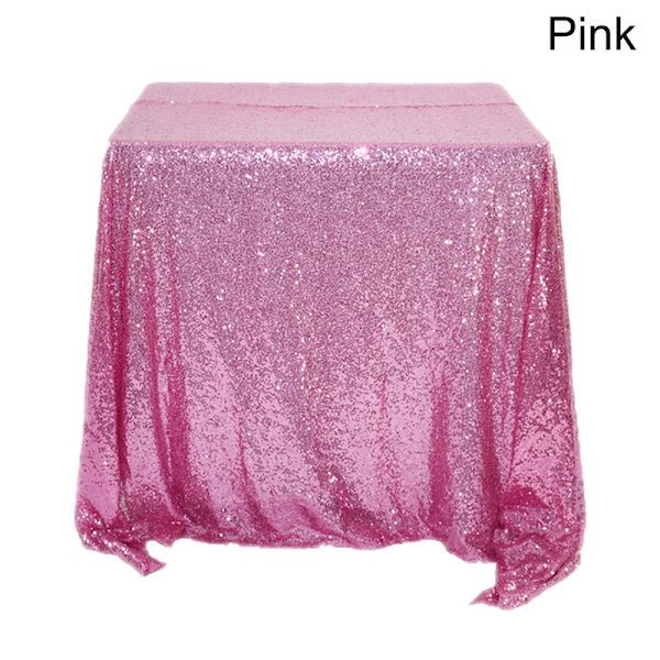 Rektangulær Duk Glitter Paljett Duk Rose Gull/Sølv Duk For Bryllupsfest Hjem Dekor Flerfarget/Størrelser Red 60X60cm