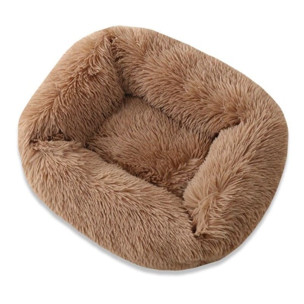 Mjuk Lång Plysch Hundsäng Vinter Kattsäng Chihuahua Yorkie Valpkudde Liten Hundsäng Varma Husdjurssoffor För Hundar Katter Khaki XS