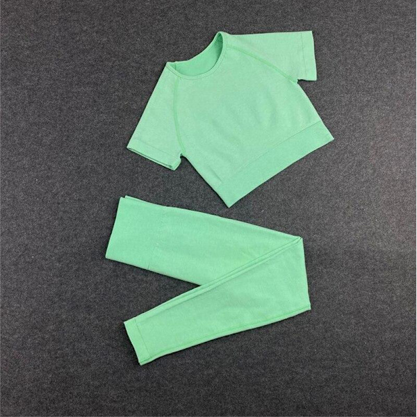 Jooga Rintaliivit Crop Top Urheiluliivit Treenausasu Saumaton Polyesteri Kuntosalisetti 2pcsPurple M