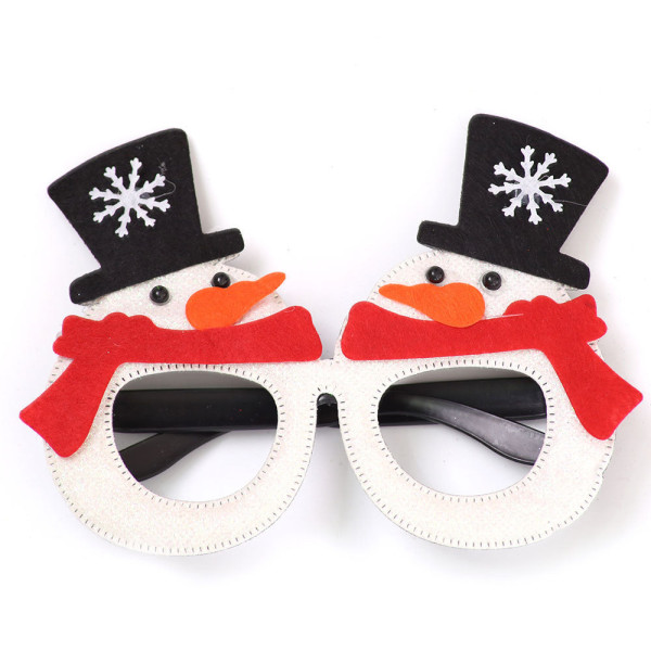 Juldekorationer Julprodukter Snögubbe Gevir Julglasögon Dekoration Festtillbehör Gold HOHO