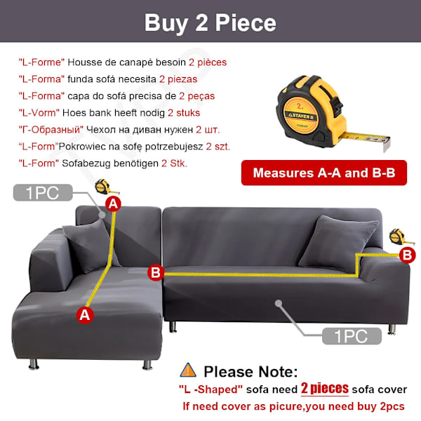 Elastiskt Stretch Sofföverdrag 1/2/3/4 Sits Sofföverdrag Universal Soffor Vardagsrum Sektionssoffa L-formad Överdrag 018 1-seater(90-140cm)