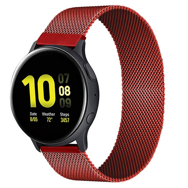 20mm 22mm magneettinen ranneke Samsung Active 2 40/44mm Gear S3 -rannekkeelle Huawei GT/GT2/2e Galaxy watch 3/4 Classic 45/42mm -ranneke red Active2 40mm 44mm