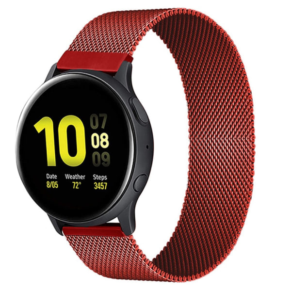 20mm 22mm magnetrem för Samsung Active 2 40/44mm Gear S3 armband Huawei GT/GT2/2e Galaxy watch 3/4 Classic 45/42mm band red Active2 40mm 44mm