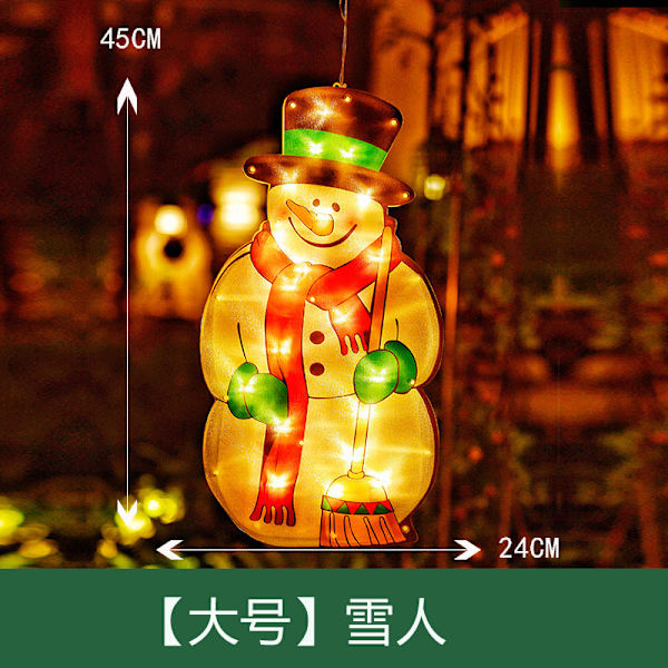 Fönsterdekorationer Hängande Lampor Jul Dekorativa Lampor Skyltfönster Butik Led Sugproppslampa Små Färgade Lampor Large Christmas tree
