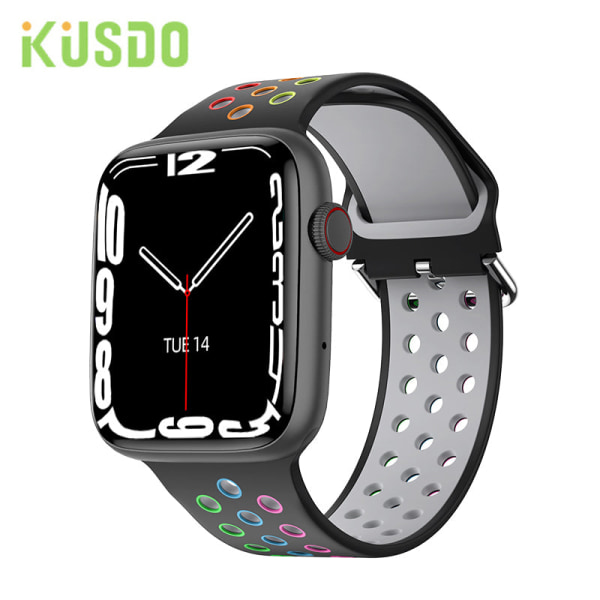 44mm Smart Watch Herr Dam Smartwatch Bluetooth Call Trådlös laddning Custom Dial 2023 Fitness Armband För Apple Android Black White