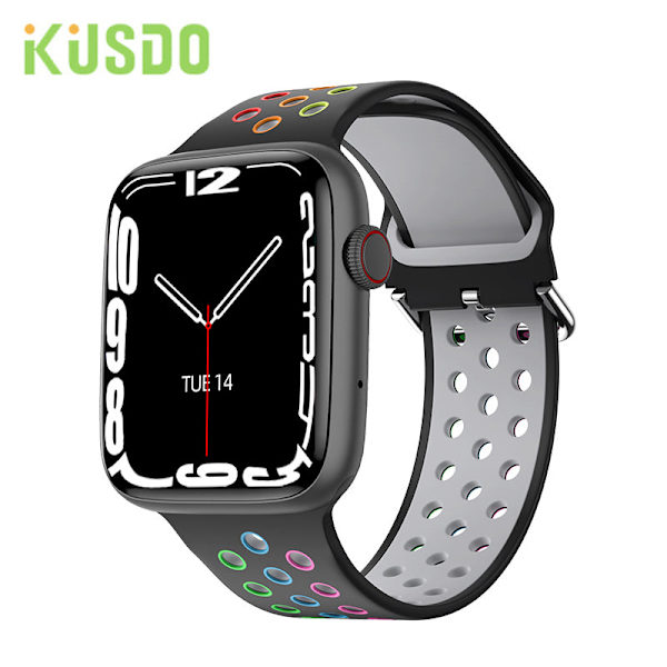 44mm Smartwatch Mænd Kvinder Smartur Bluetooth Opkald Trådløs Opladning Brugerdefineret Urskive 2023 Fitnessarmbånd Til Apple Android All Black
