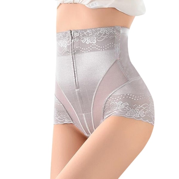 Body Shapewear Trosor Spets Body Shaper Shorts Hög midja Magkontroll Trosor Belly Control Shapewear Shorts Beige SF2883 XL