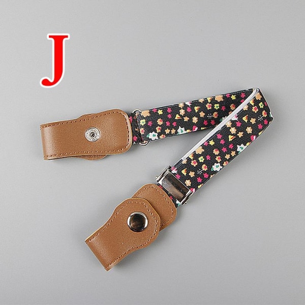 Barn Anti-Fradragsbelter Jeans Midjebånd Stretch Midjebelte Spennefri Elastisk Like the picture C