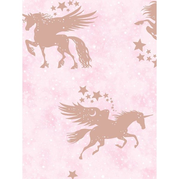 Over the Rainbow Iridescent Unicorns Tapetti Pinkki / Ruusukulta Holden