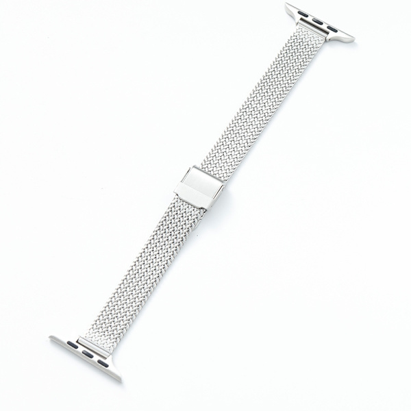 Klockarmband för Apple Watch iWatch 42/44/45/49MM Silver Snäppspänne